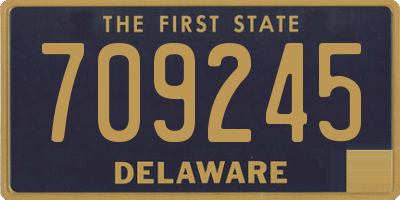 DE license plate 709245