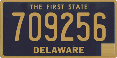 DE license plate 709256