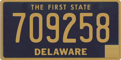 DE license plate 709258