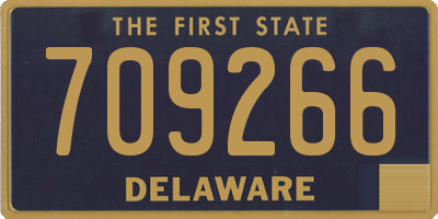 DE license plate 709266