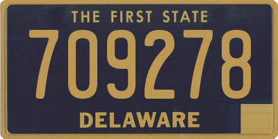 DE license plate 709278