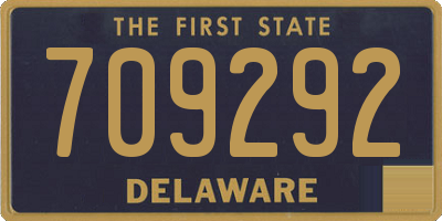 DE license plate 709292