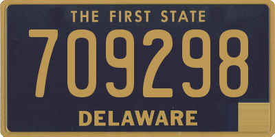 DE license plate 709298