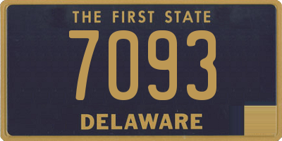 DE license plate 7093