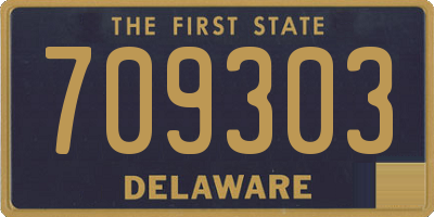 DE license plate 709303