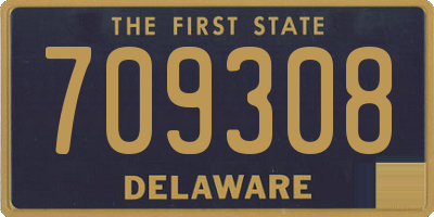 DE license plate 709308