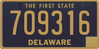 DE license plate 709316