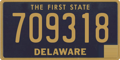 DE license plate 709318