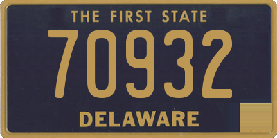DE license plate 70932