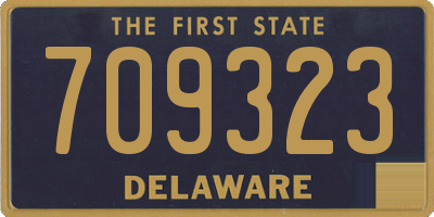 DE license plate 709323