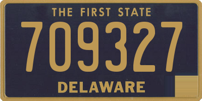 DE license plate 709327