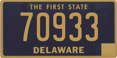 DE license plate 70933