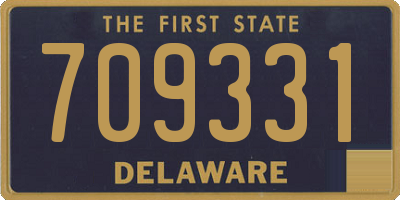 DE license plate 709331