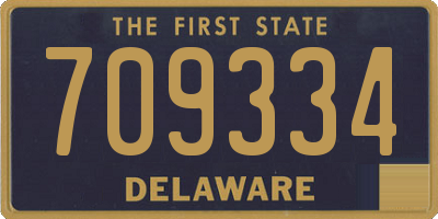 DE license plate 709334