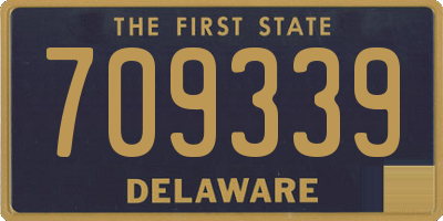 DE license plate 709339