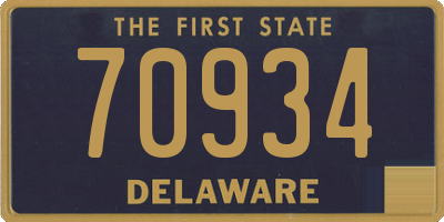DE license plate 70934