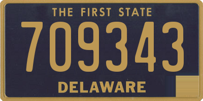 DE license plate 709343