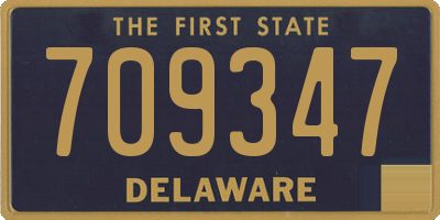 DE license plate 709347