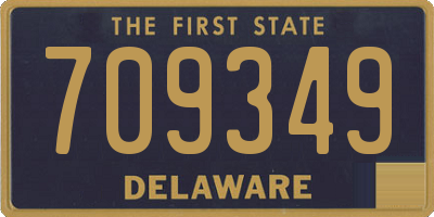 DE license plate 709349