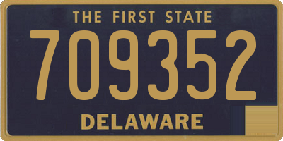 DE license plate 709352