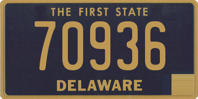 DE license plate 70936