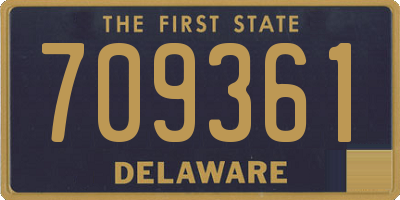 DE license plate 709361