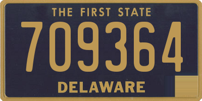 DE license plate 709364
