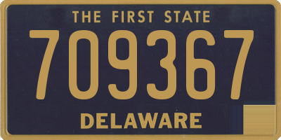 DE license plate 709367