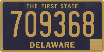 DE license plate 709368