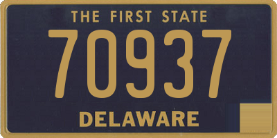 DE license plate 70937