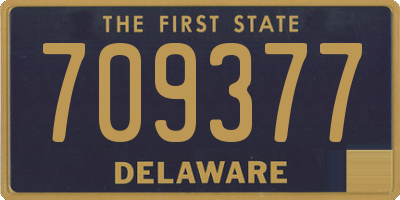 DE license plate 709377