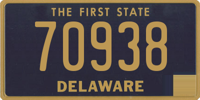 DE license plate 70938