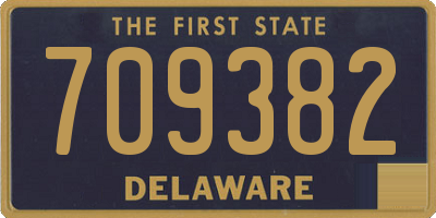 DE license plate 709382