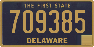 DE license plate 709385