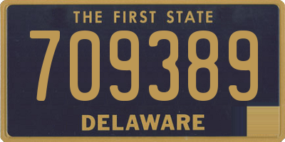 DE license plate 709389