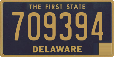 DE license plate 709394