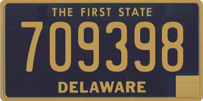 DE license plate 709398
