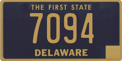 DE license plate 7094