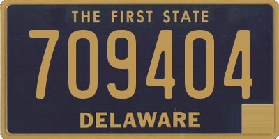 DE license plate 709404