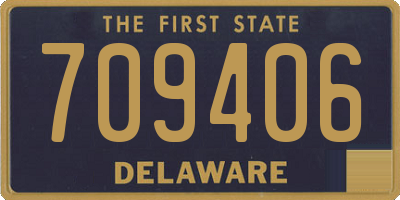 DE license plate 709406