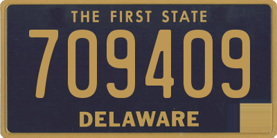 DE license plate 709409