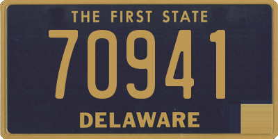 DE license plate 70941