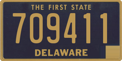 DE license plate 709411