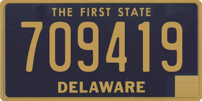 DE license plate 709419