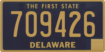 DE license plate 709426