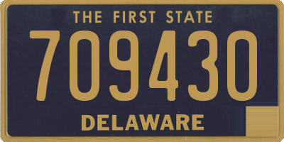 DE license plate 709430