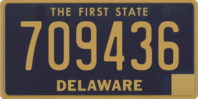 DE license plate 709436