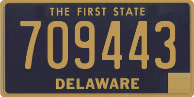 DE license plate 709443