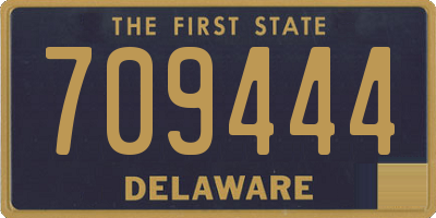 DE license plate 709444