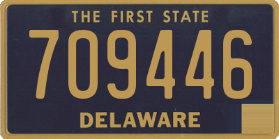 DE license plate 709446